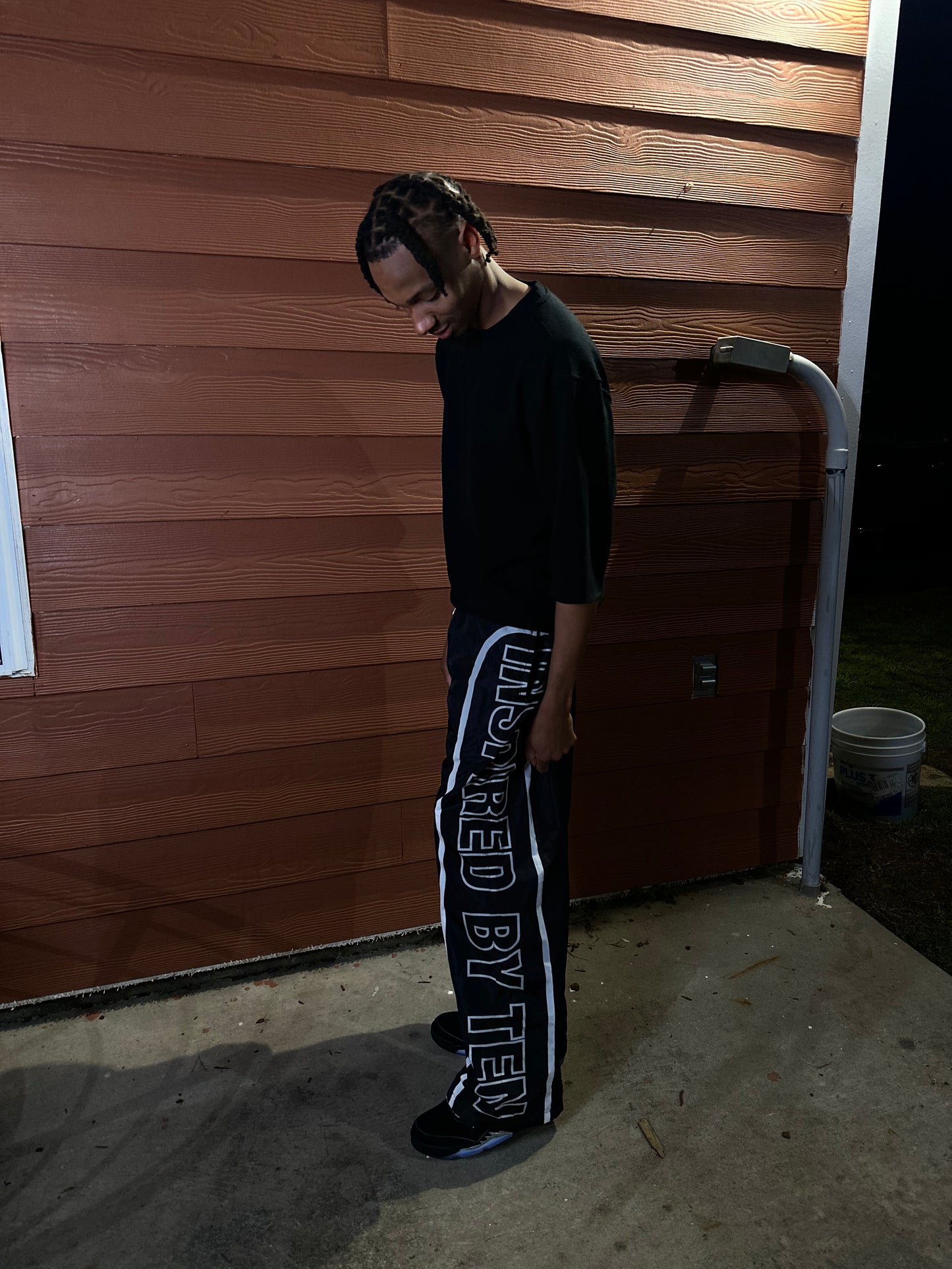 INSPIRED BY TEN BLACK TRACK PANTS