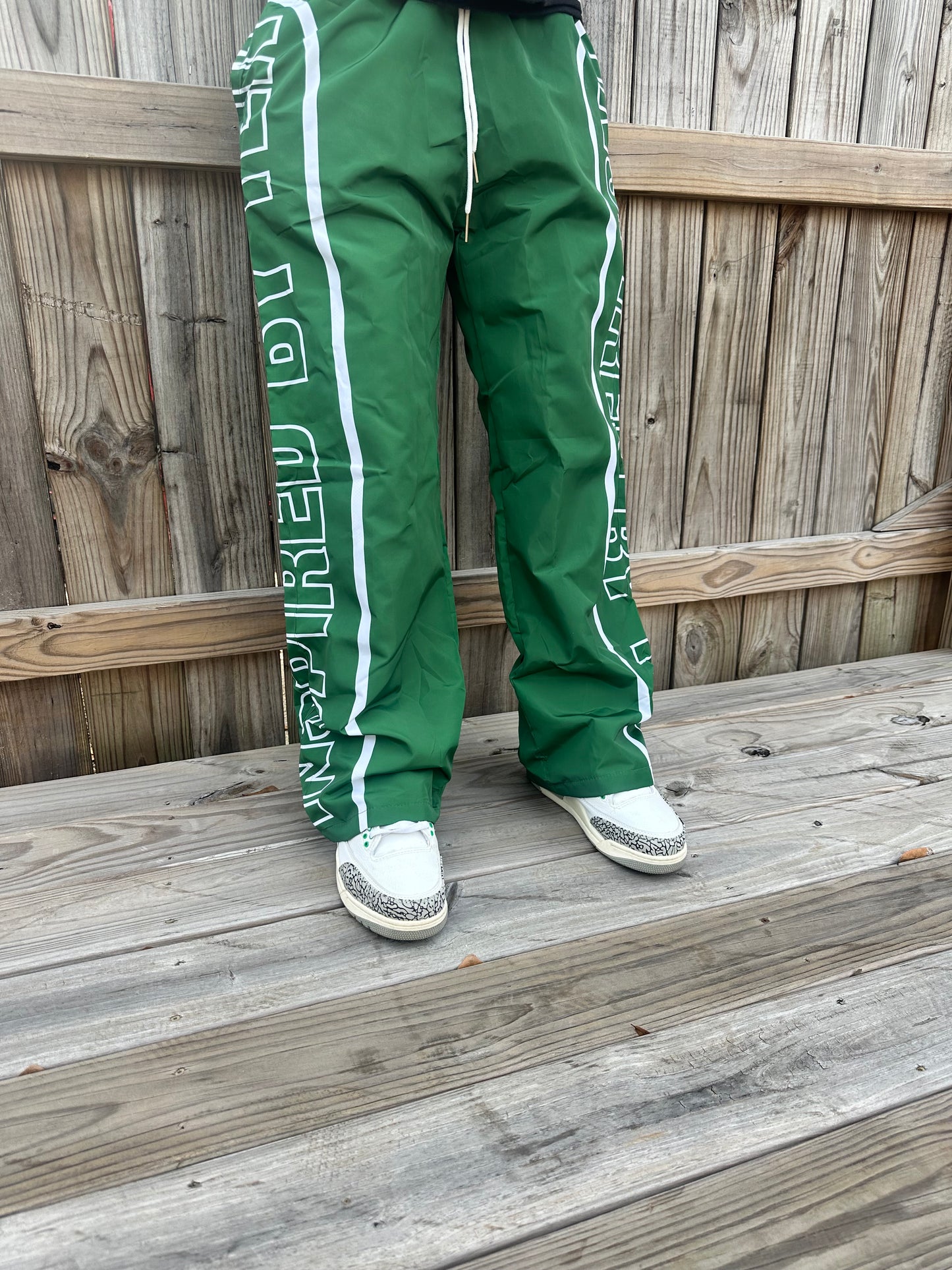 INSPIRED BY TEN GREEN TRACK PANTS
