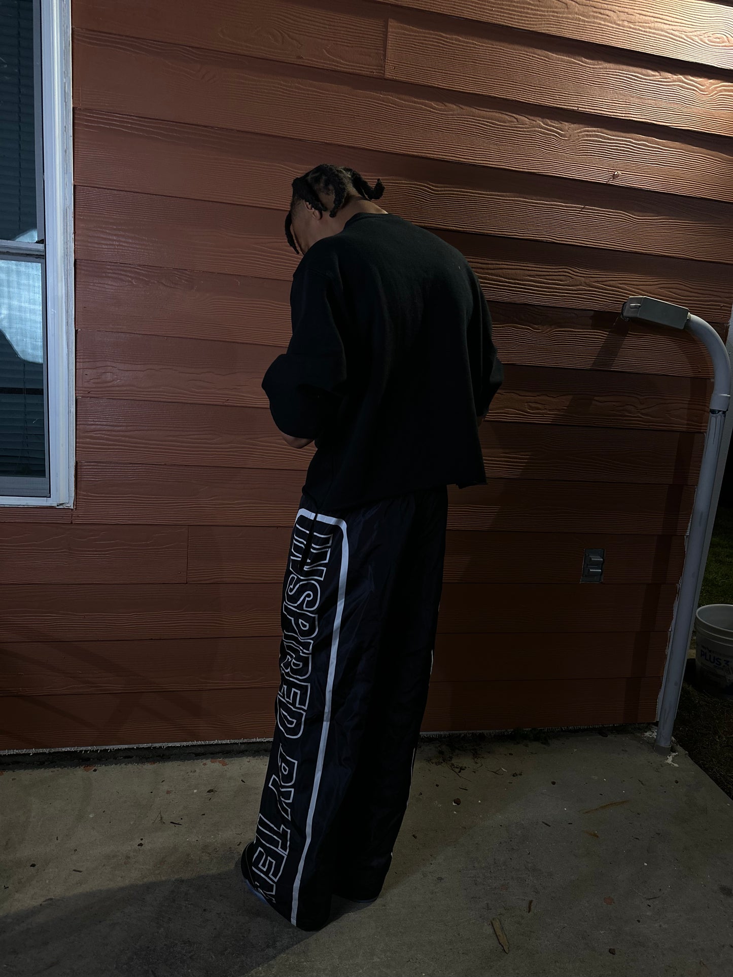 INSPIRED BY TEN BLACK TRACK PANTS