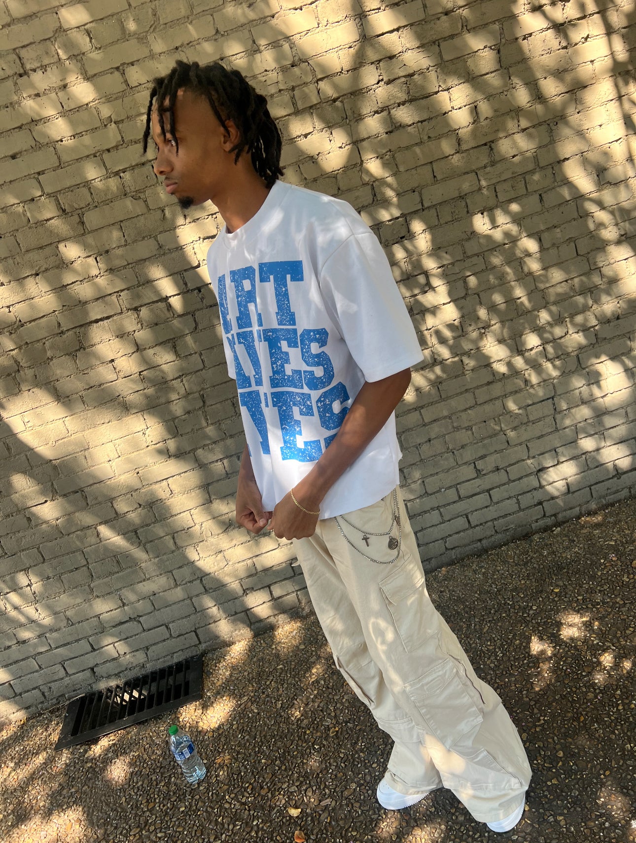 Blue ART SAVES LIVES SHIRT